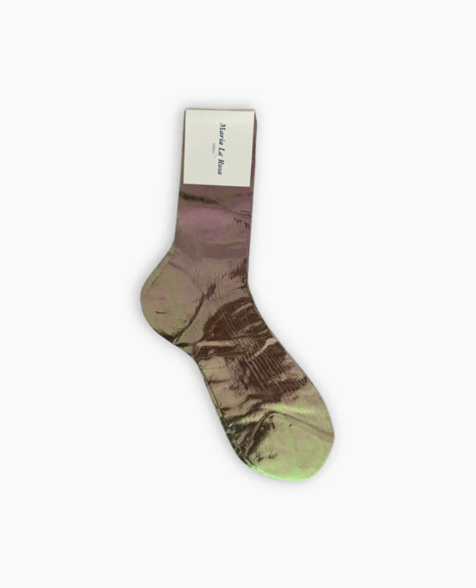 Maria La Rosa Nocciola Silk Socks