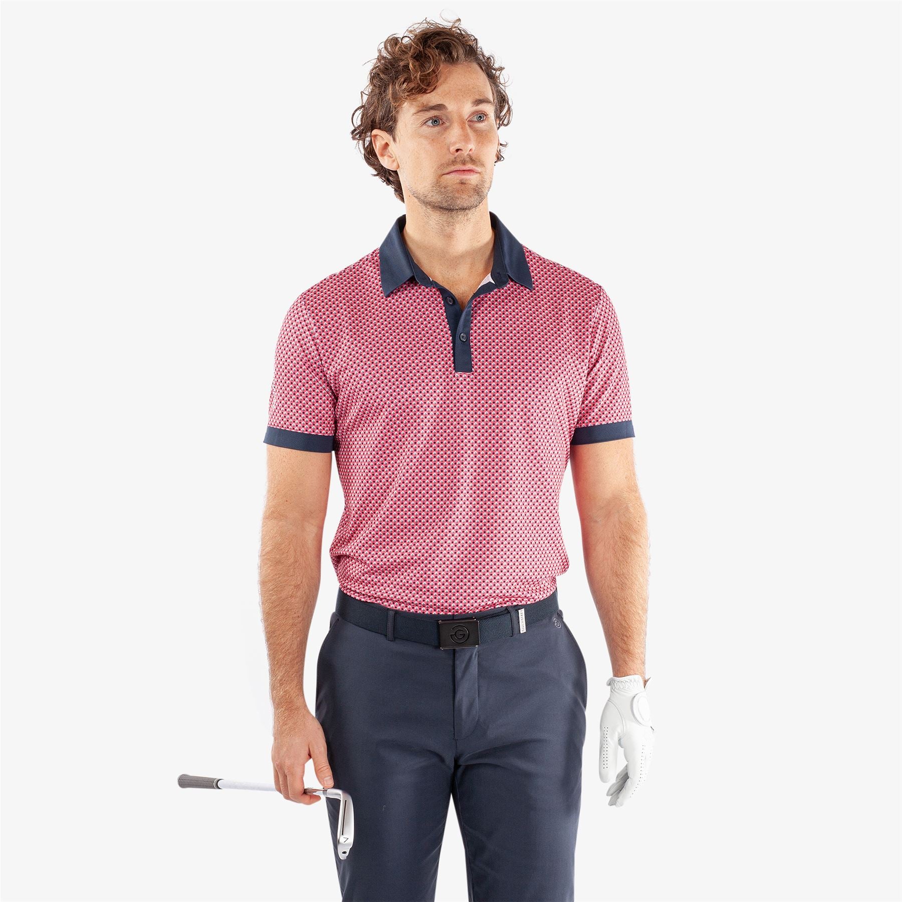 Mate Ventil8+ Polo in Camelia Rose/Navy for SS24