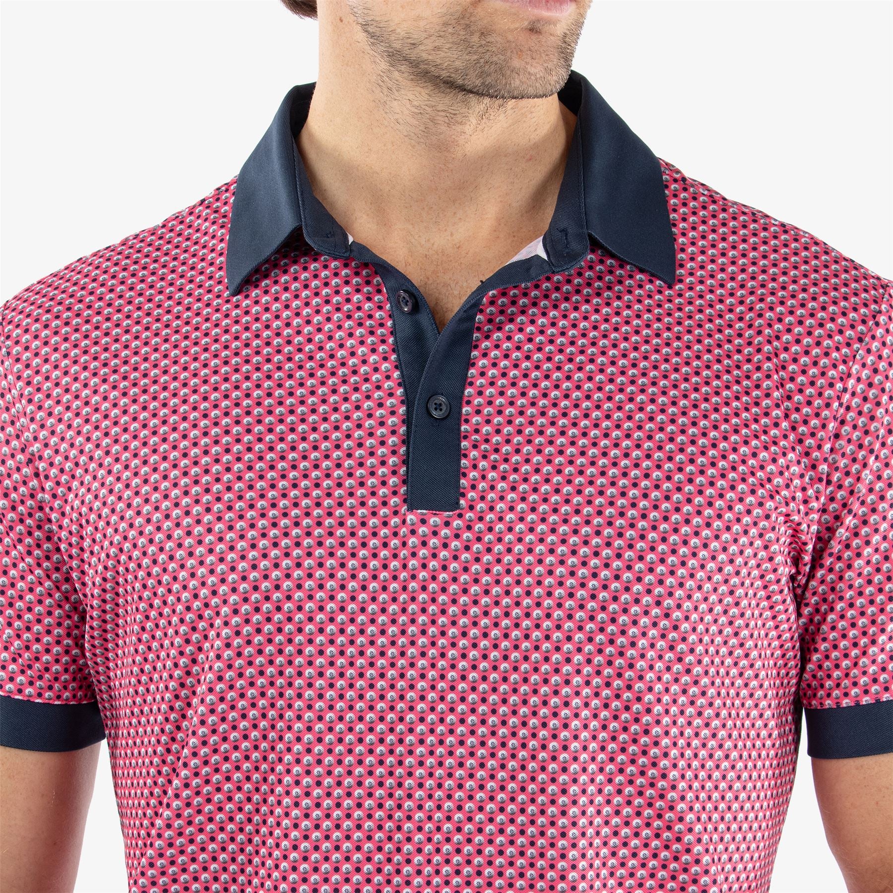 Mate Ventil8+ Polo in Camelia Rose/Navy for SS24