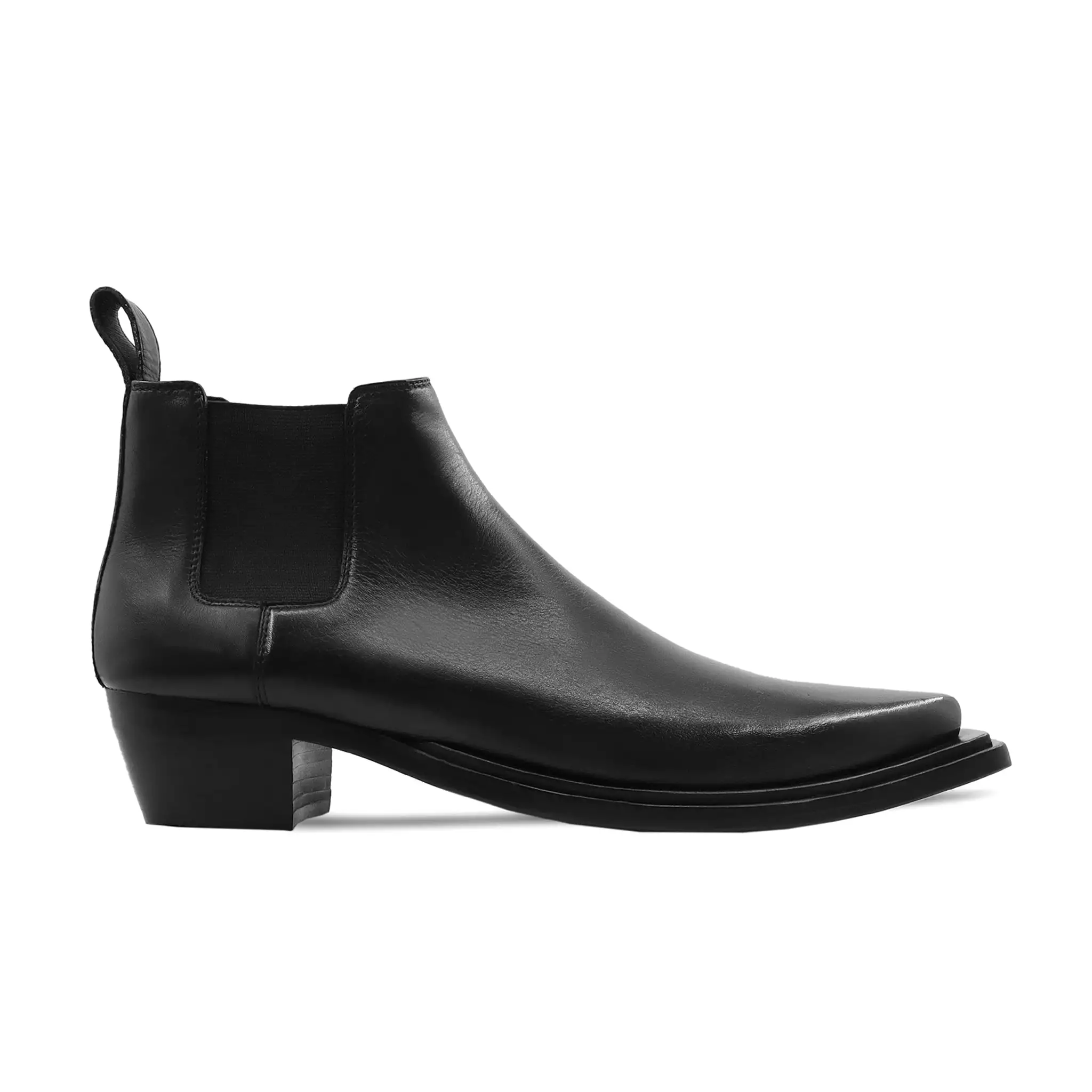 Men's Black Calf Leather Chelsea Boot