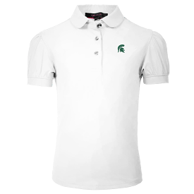 Michigan State Spartan girl's scarlet polo