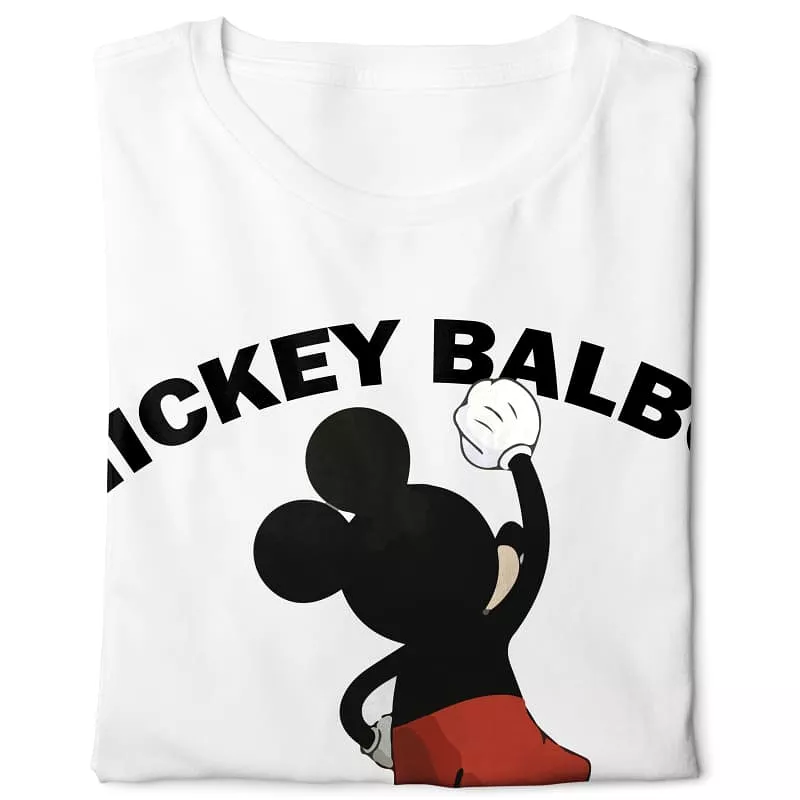 Mickey Balboa T-shirt | Basic | Digital Graphics | White | Google-friendly