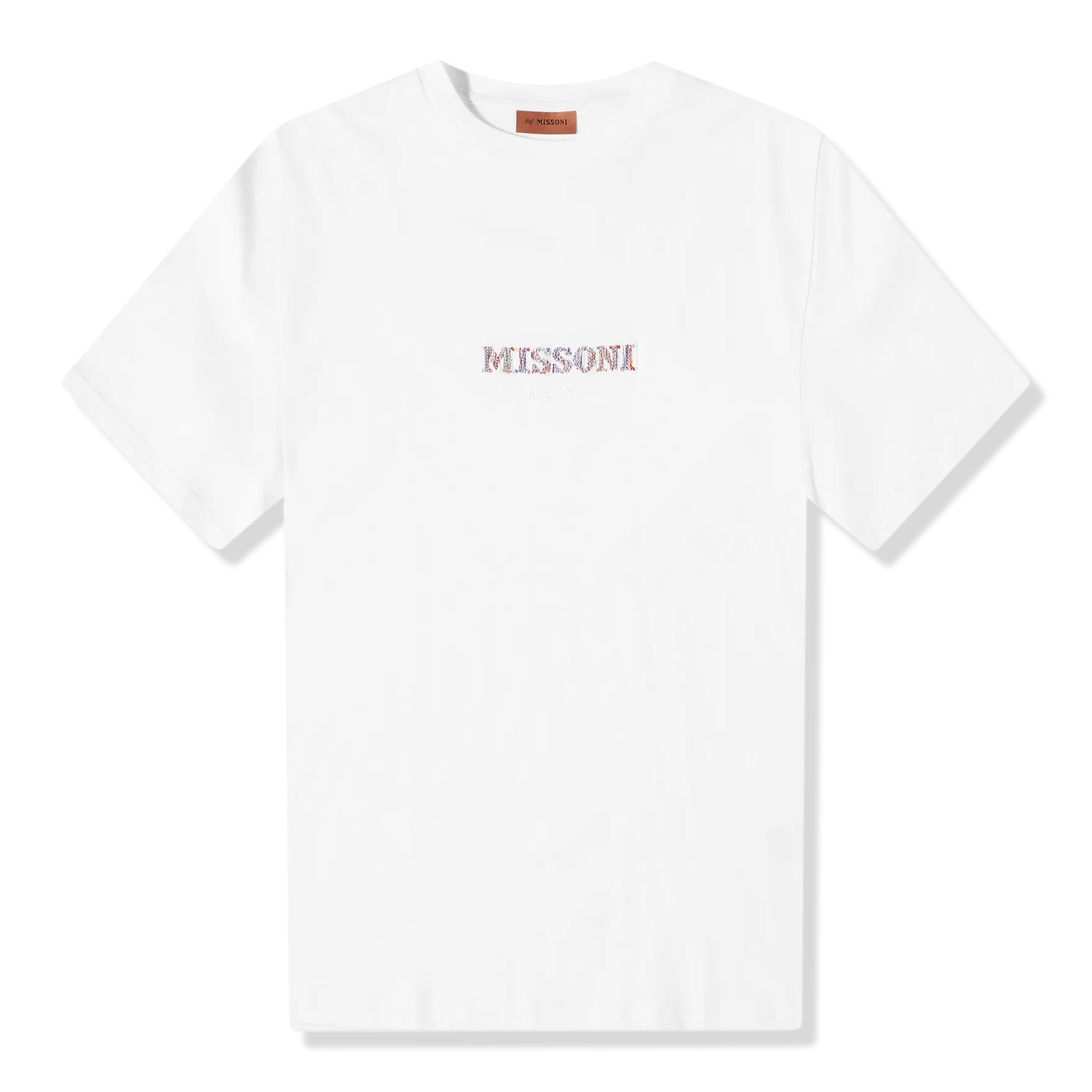 Missoni Logo Embroidered Optic White T-Shirt