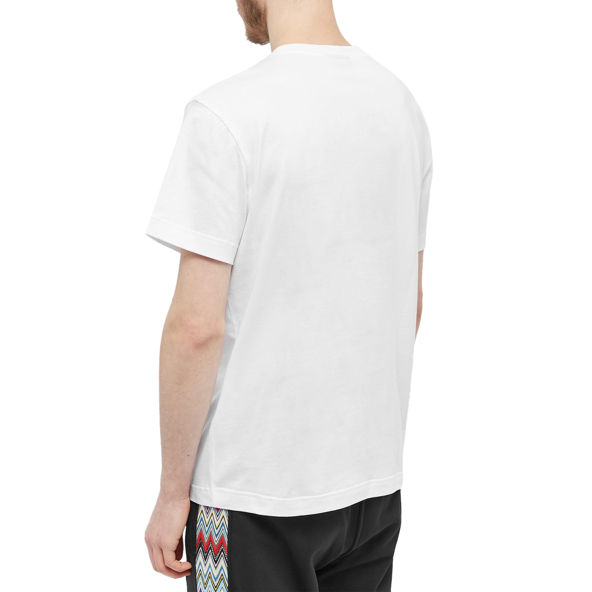 Missoni Logo Embroidered Optic White T-Shirt