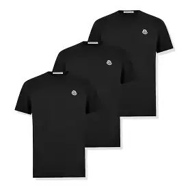 Moncler Black T Shirt 3 Pack