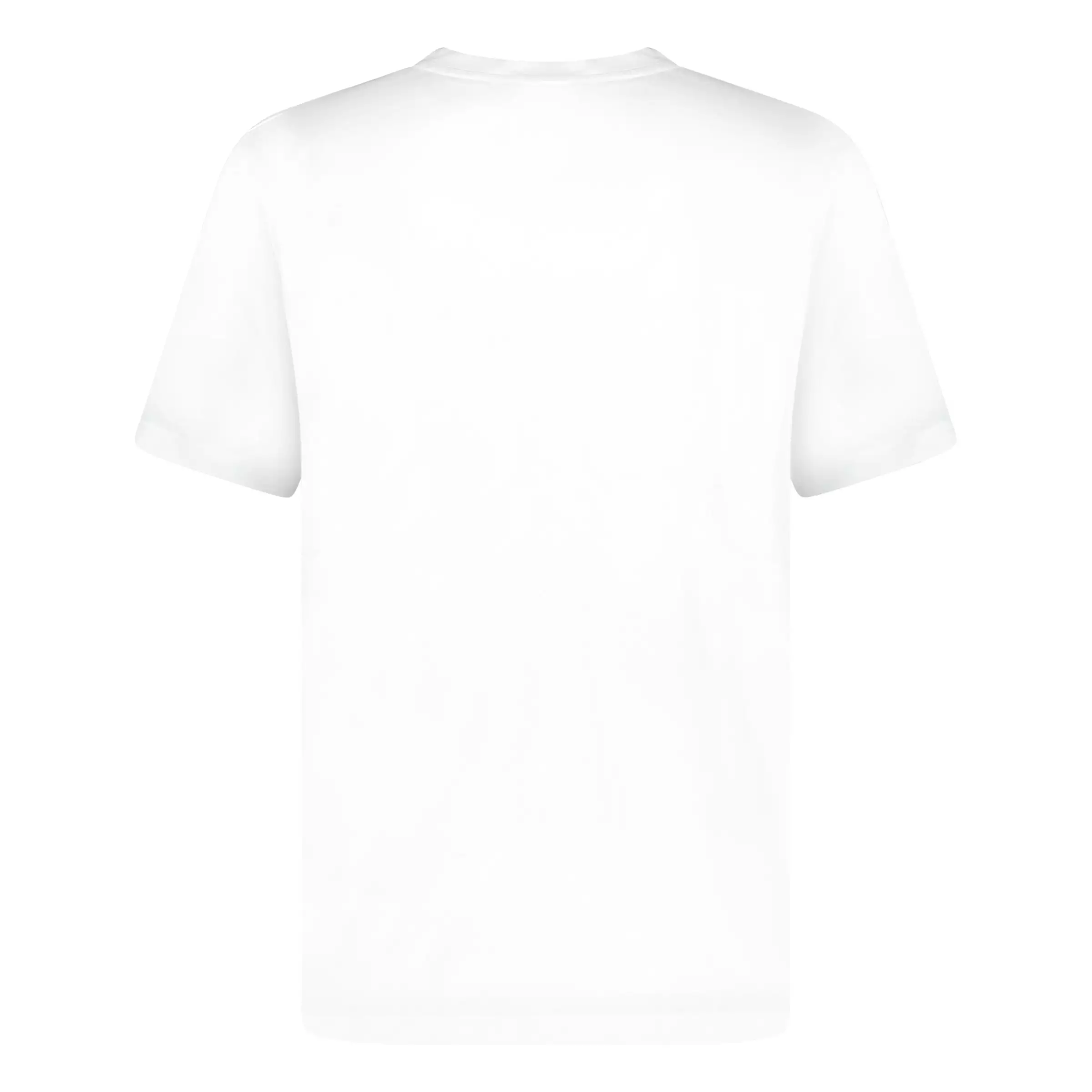 Moncler White Cotton T-Shirt with Flap Pocket