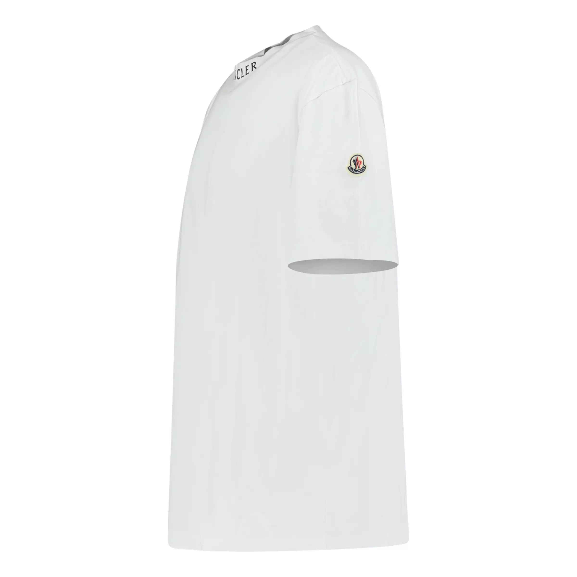 Moncler white logo print cotton jersey t-shirt