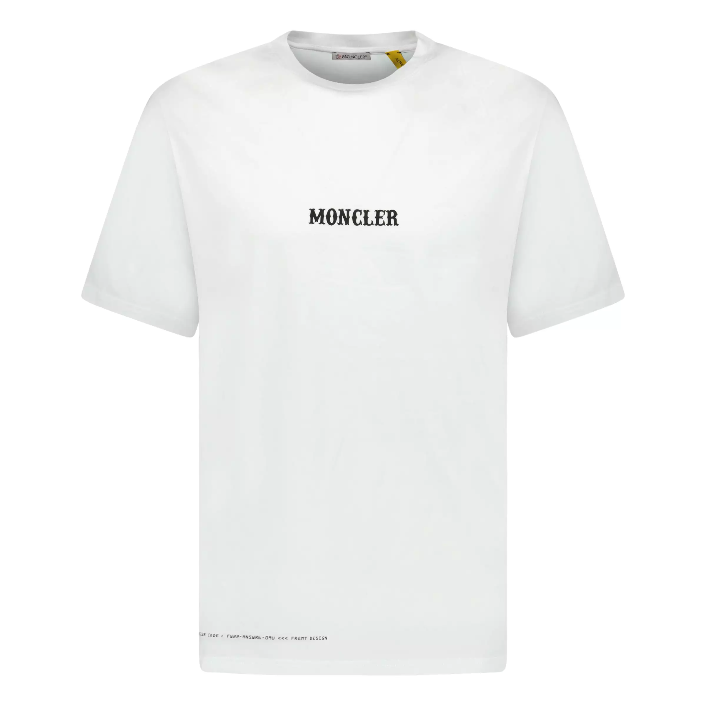 Moncler white logo t-shirt