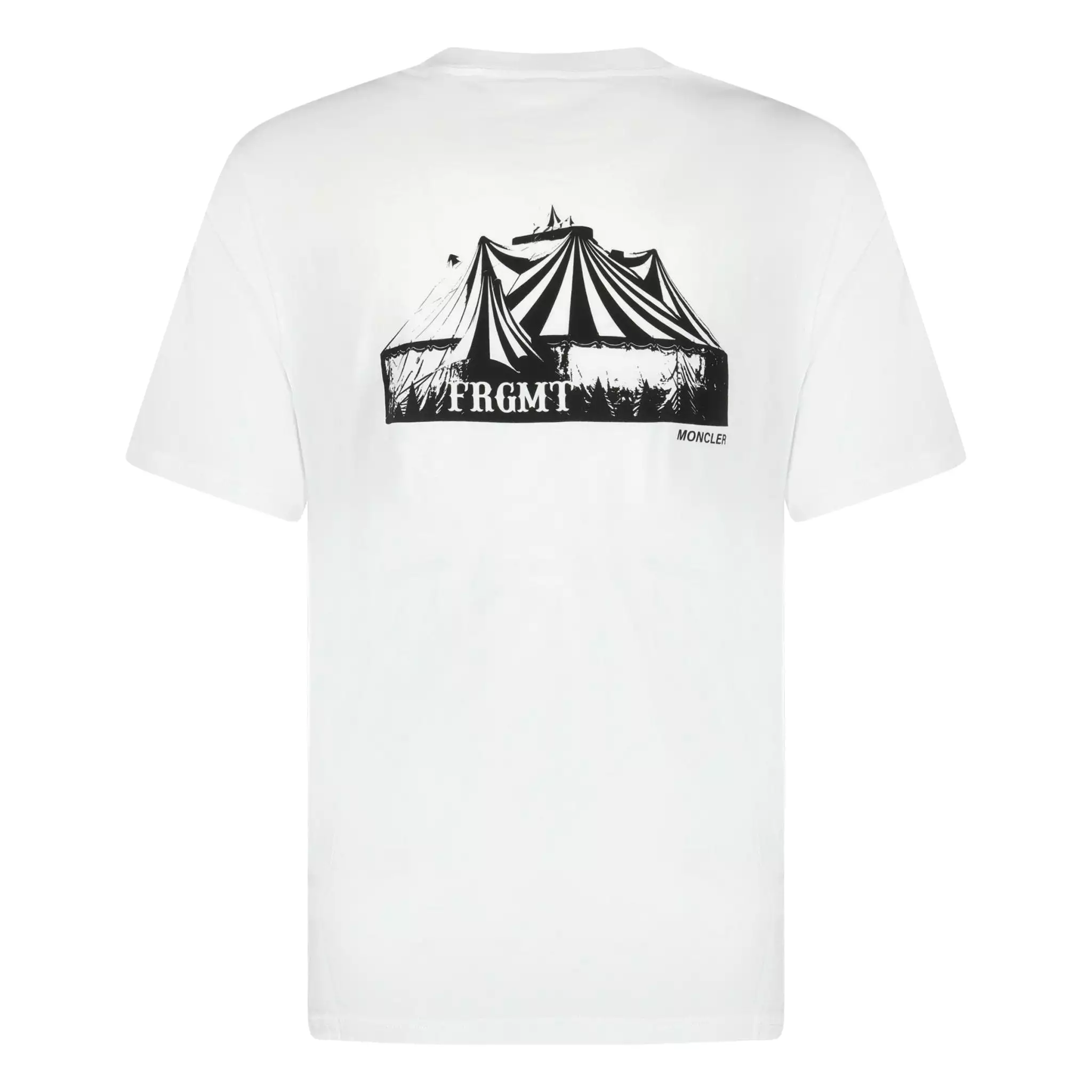 Moncler white logo t-shirt