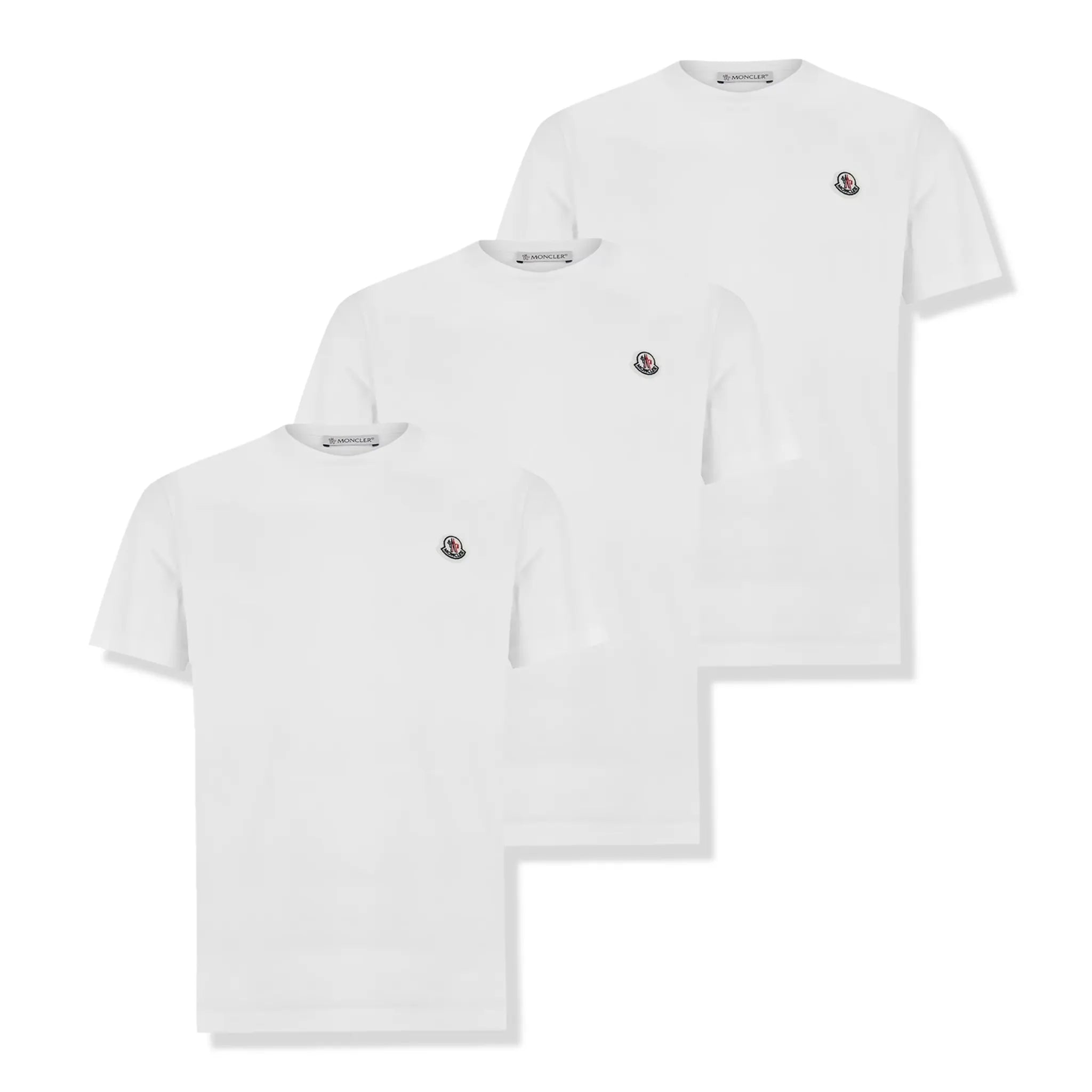 Moncler White T Shirt 3 Pack