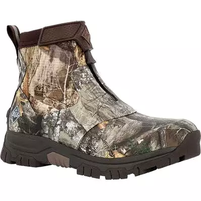 Muck Men's Waterproof Realtree Edge Apex Mid Zip Ankle Boot - Realtree - MAXZMEG