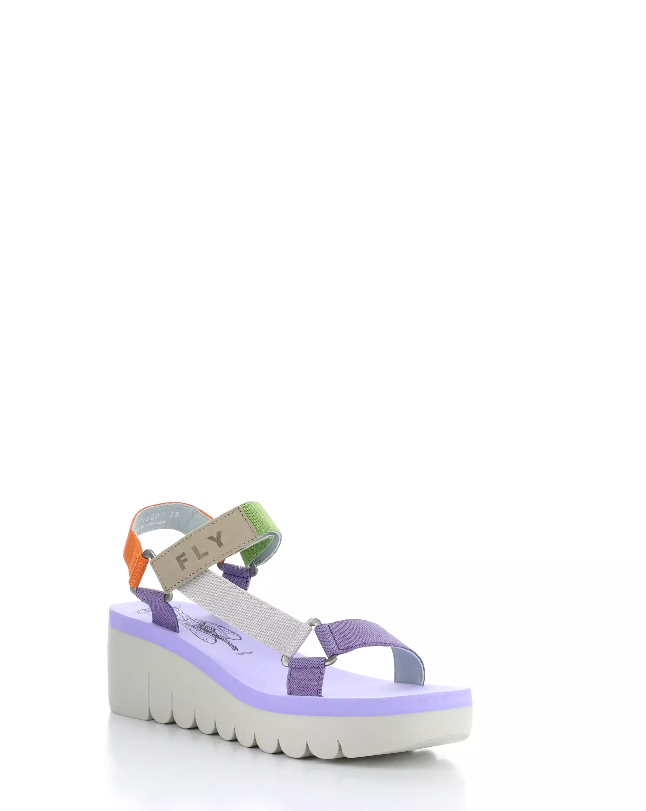 Multi/Viola Velcro Sandals - YEFA726FLY 007 | Shop Now!