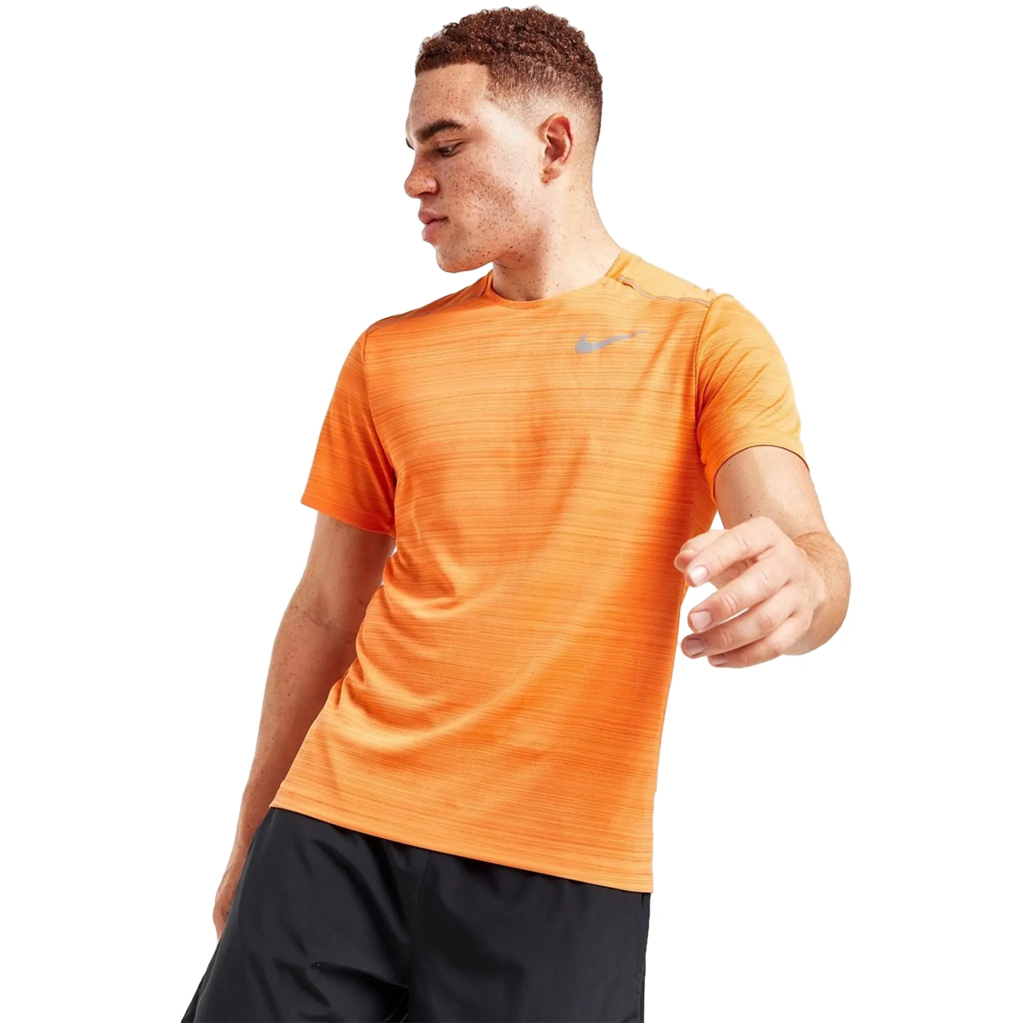 Nike Dri-FIT Orange Miler Running T-Shirt