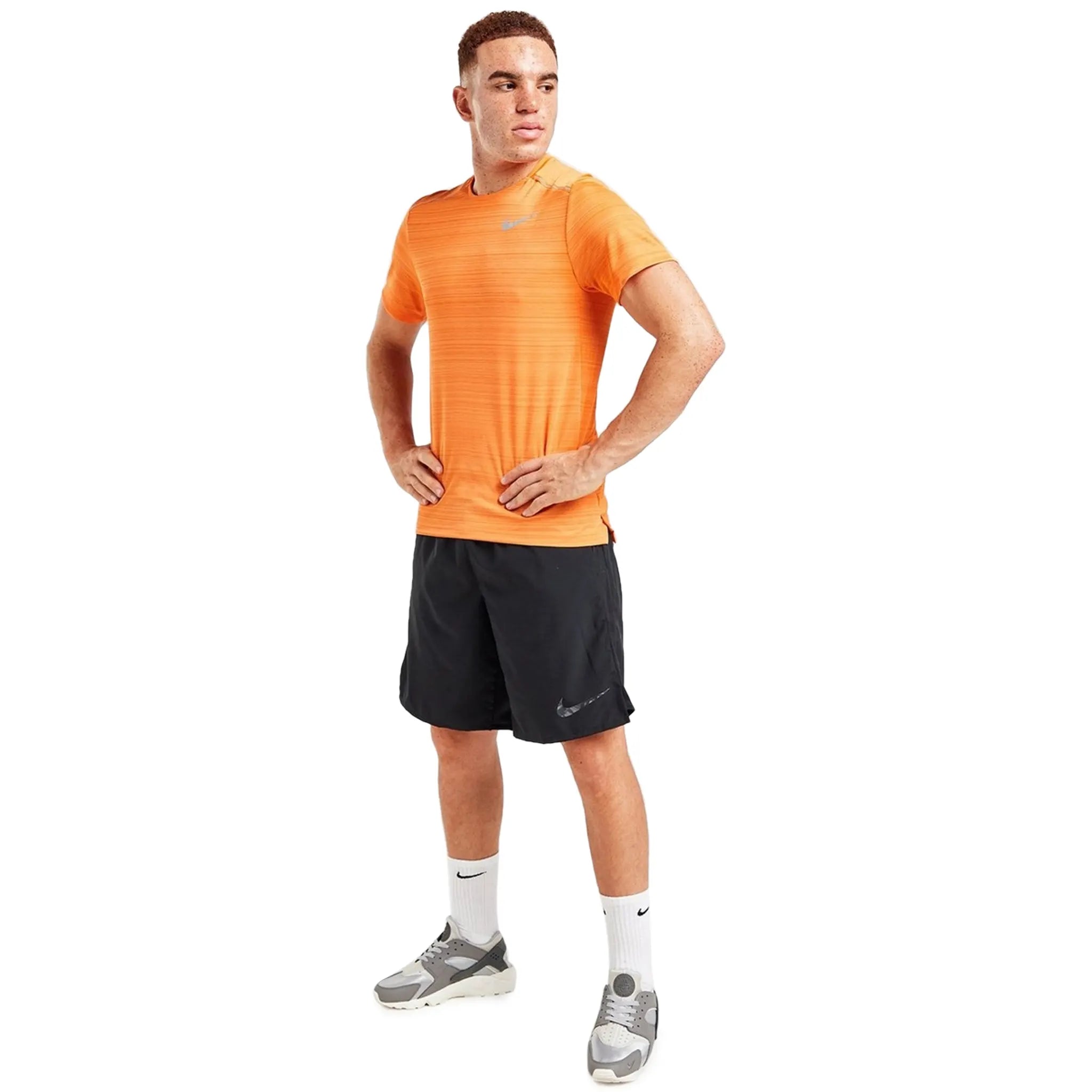 Nike Dri-FIT Orange Miler Running T-Shirt