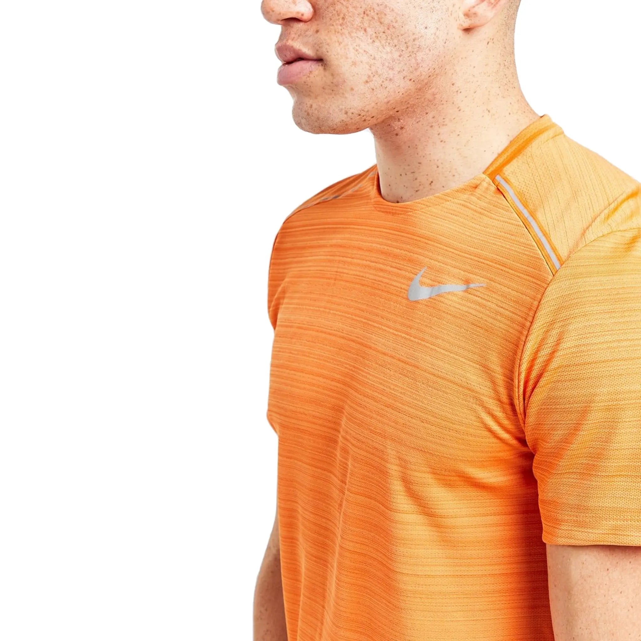 Nike Dri-FIT Orange Miler Running T-Shirt