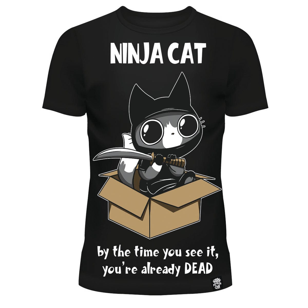 Ninja Cat Black T-Shirt