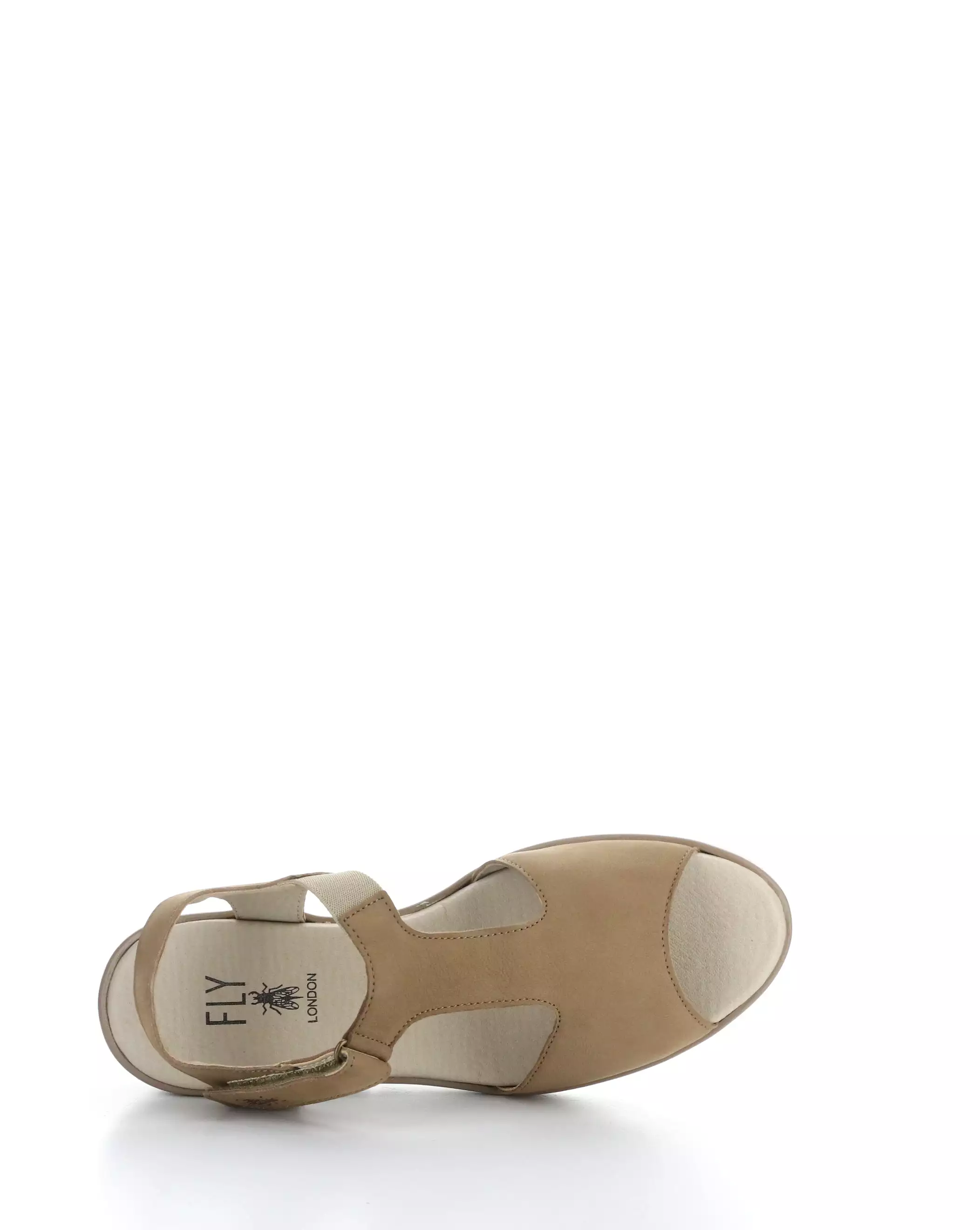 NOVA932FLY 004 Velcro Sandals in SAND color