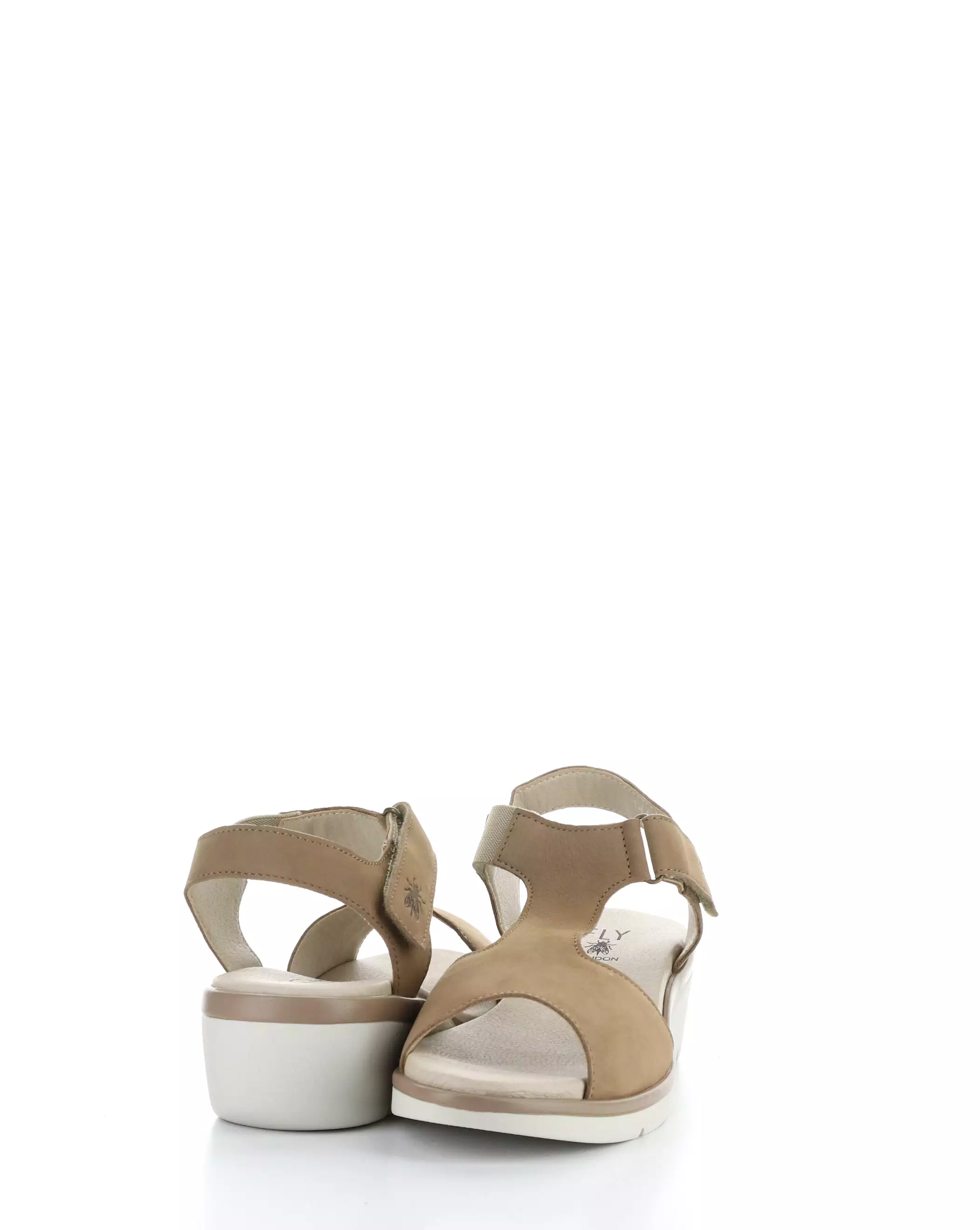 NOVA932FLY 004 Velcro Sandals in SAND color