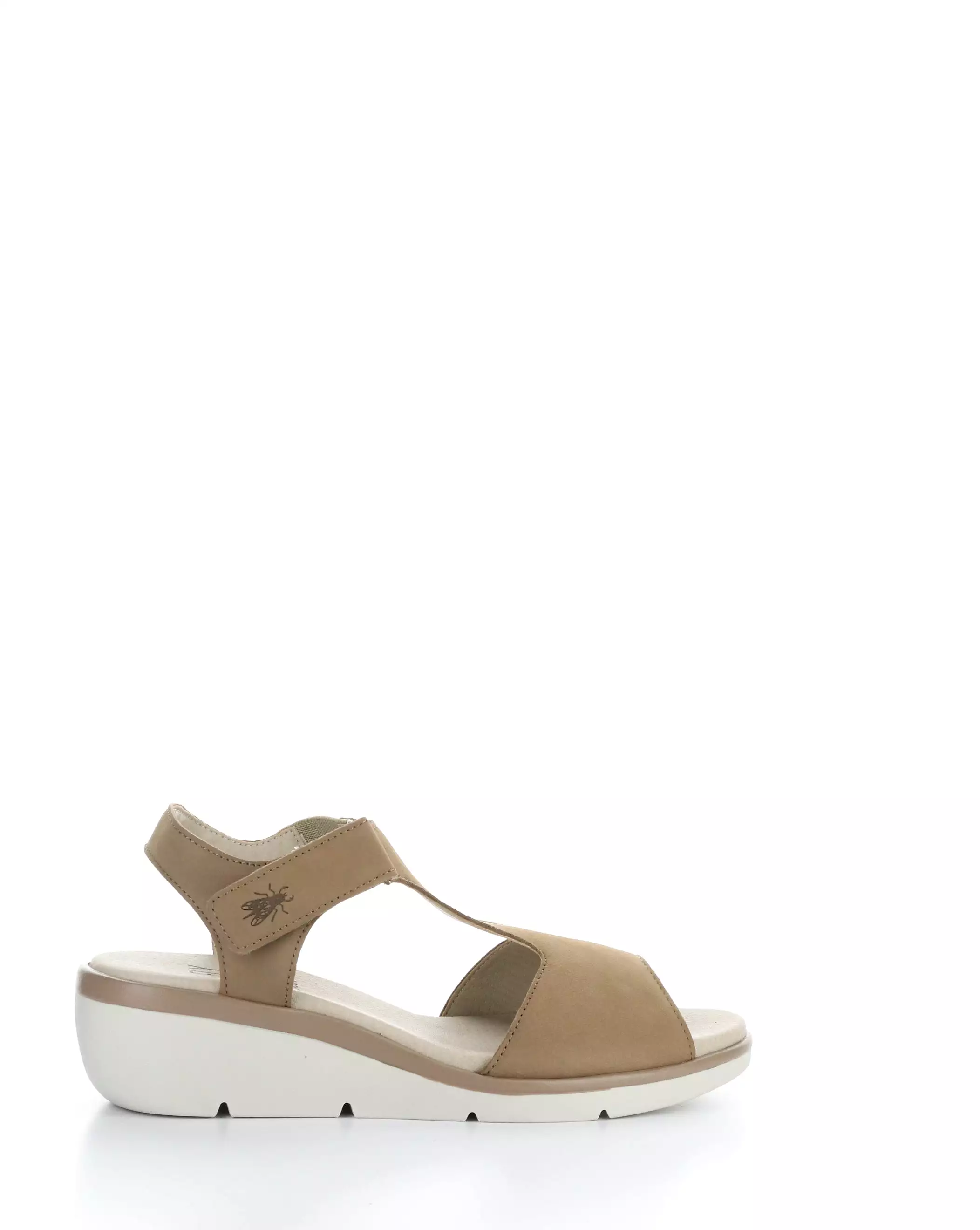 NOVA932FLY 004 Velcro Sandals in SAND color