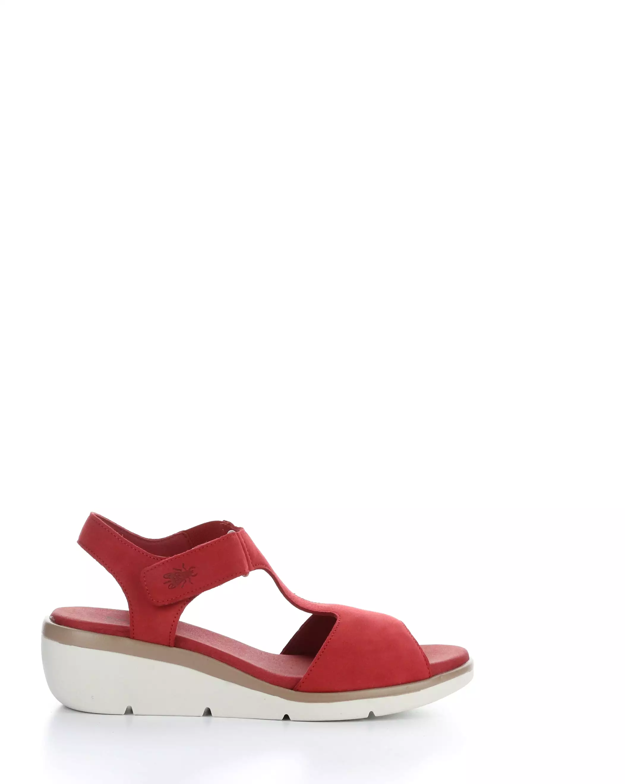 nova932fly lipstick red velcro sandals