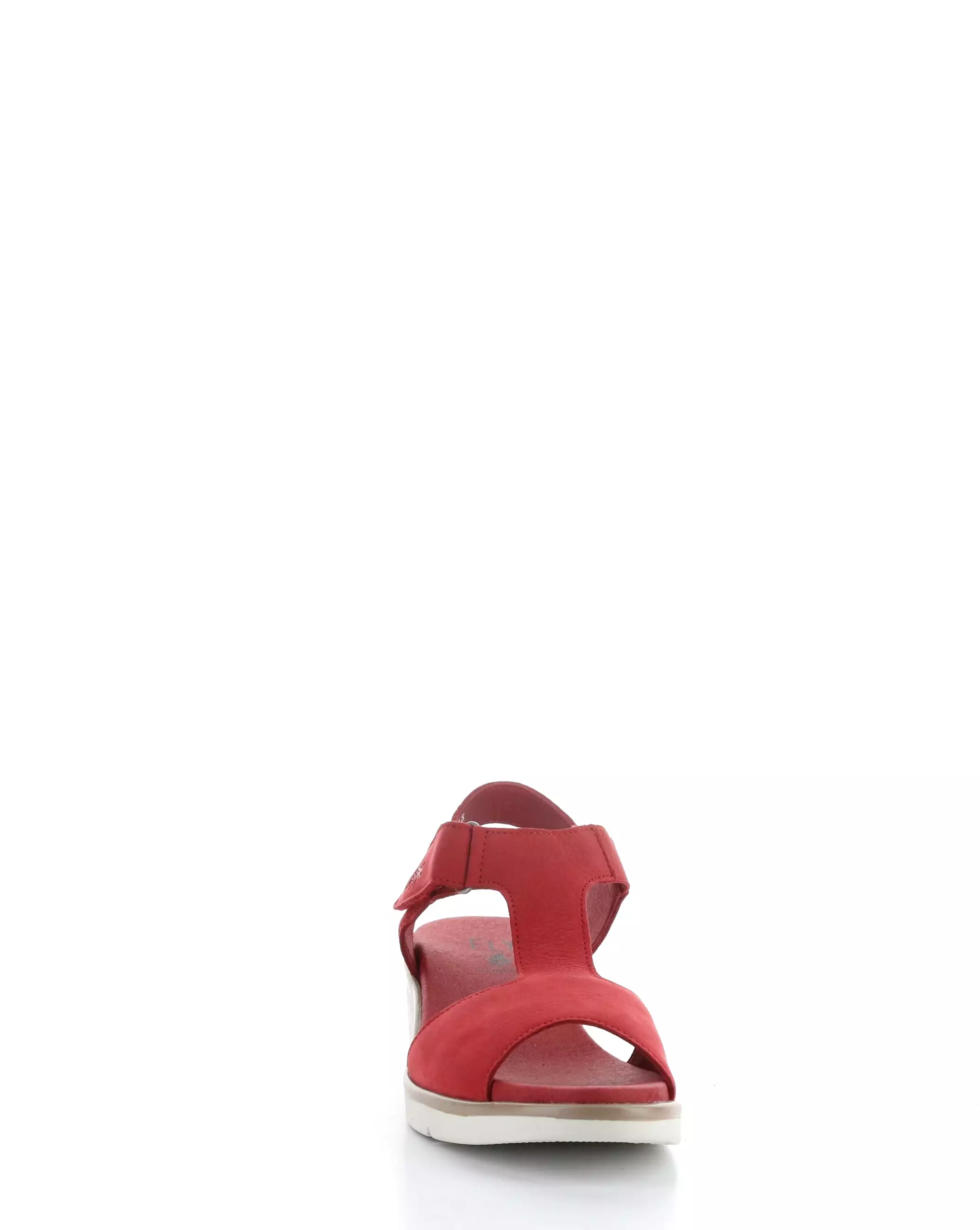 nova932fly lipstick red velcro sandals