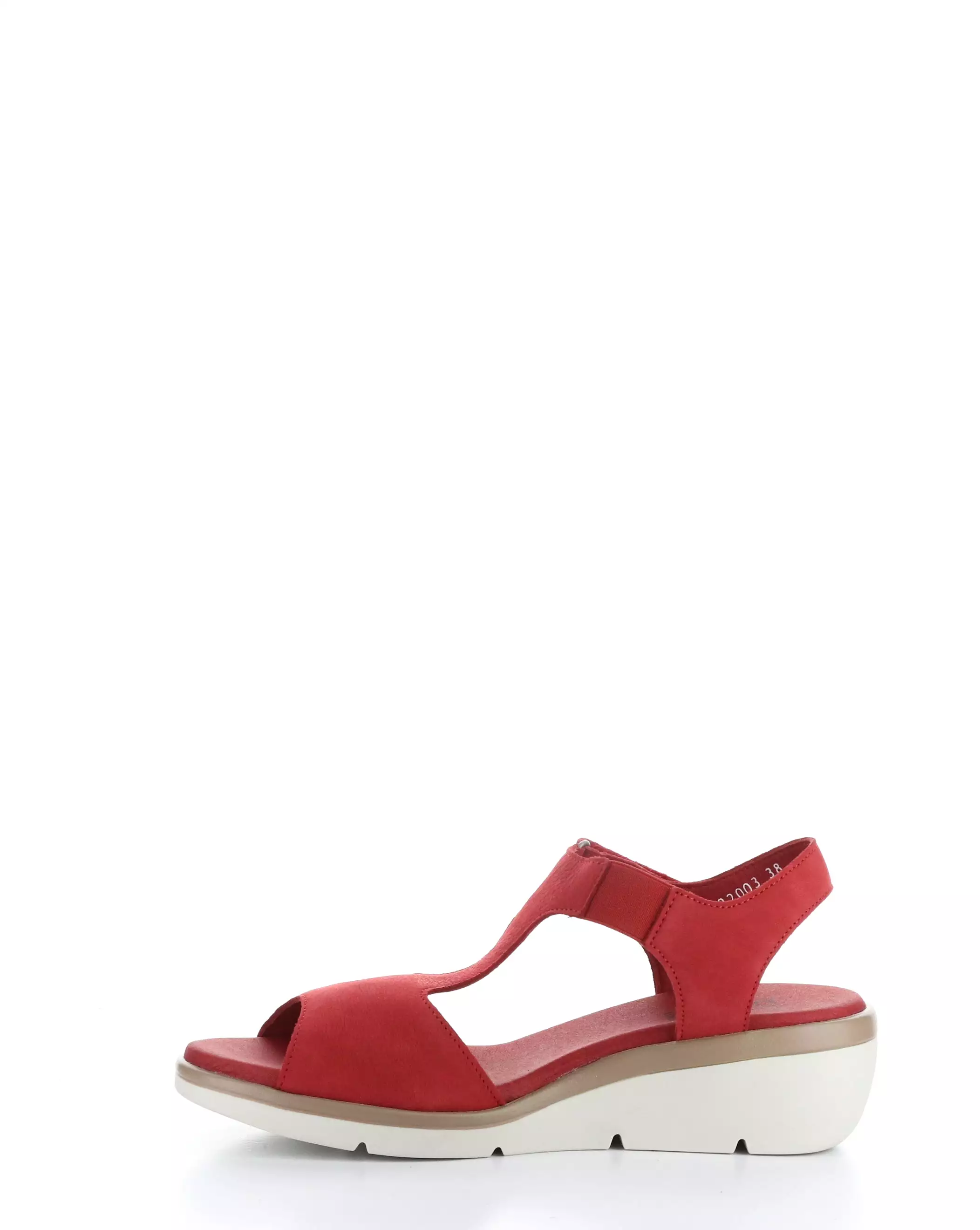 nova932fly lipstick red velcro sandals