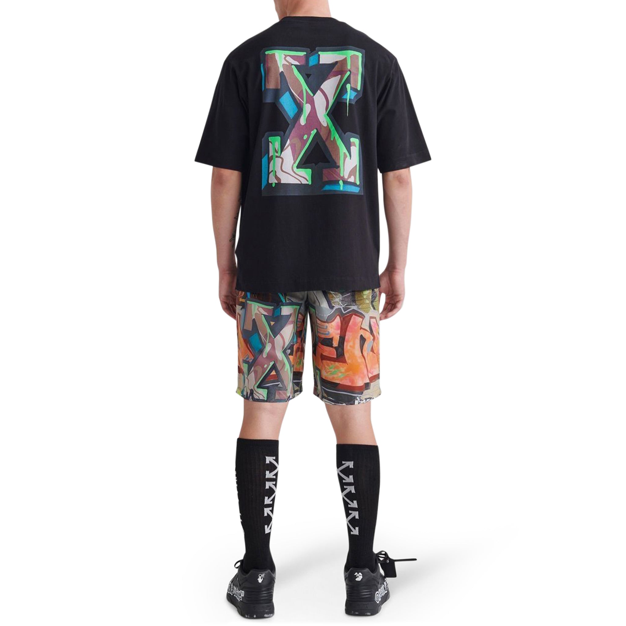 Off-White Arrows Skate Slime Black Tee