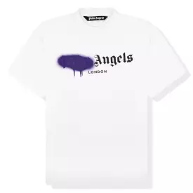 Palm Angels London Purple Spray T-Shirt