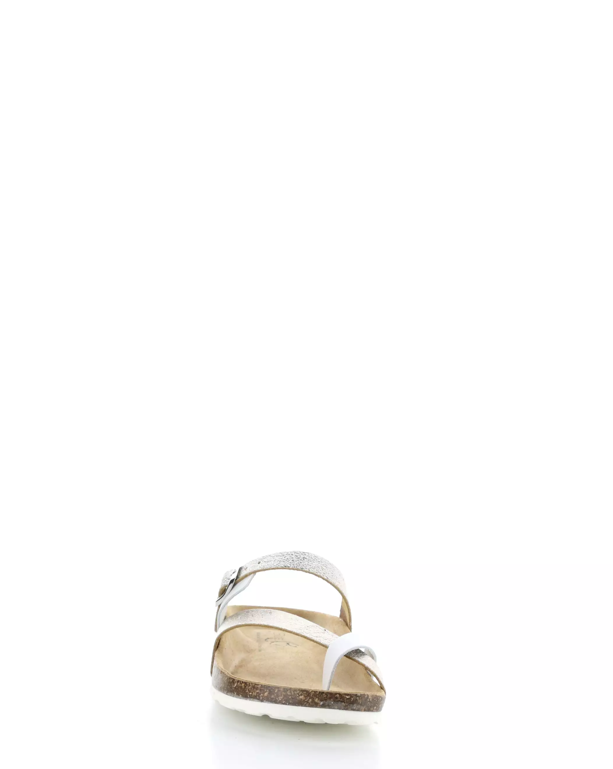 PARR WHITE/SILVER Slide Sandals