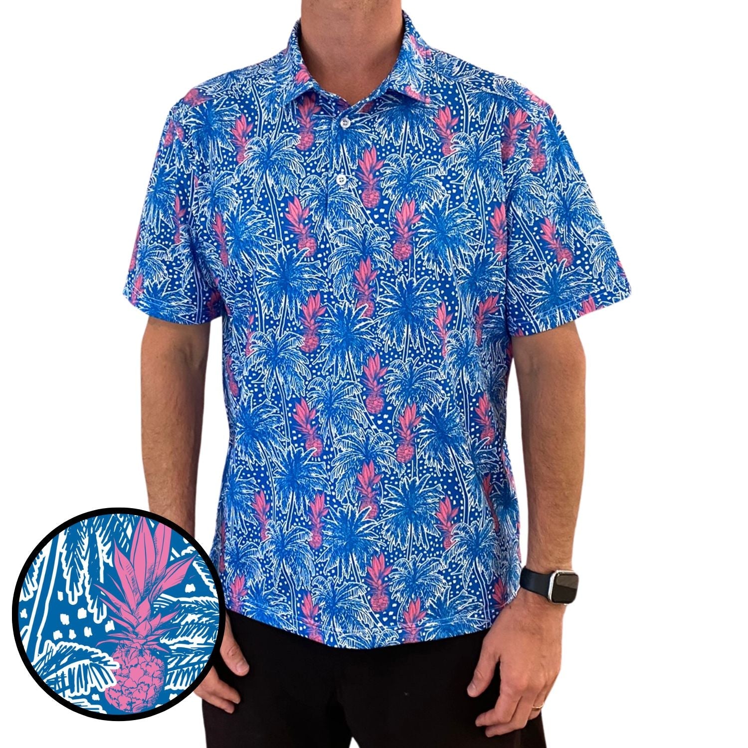 Pineapple Palms Polo Shirt - Everyday Wear