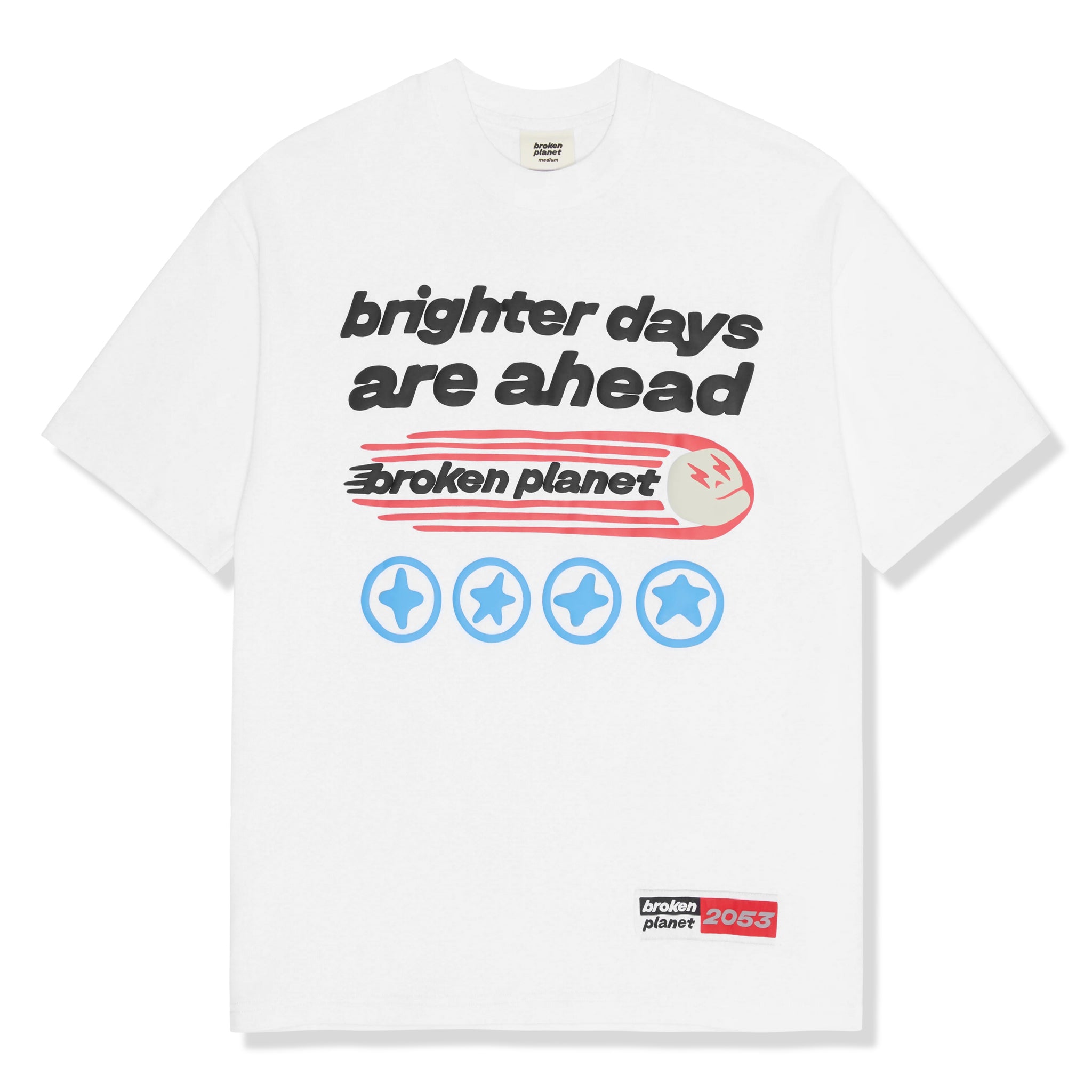 Planet Brighter Days Ahead White T Shirt