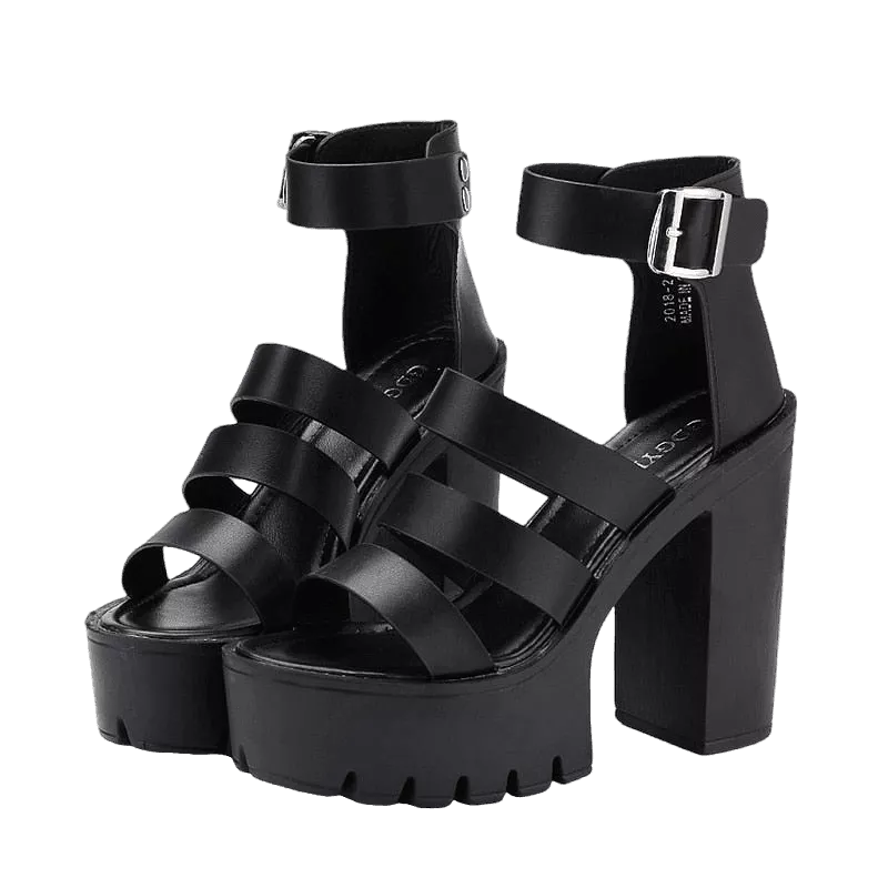 Platform heels sandals