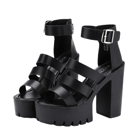 Platform heels sandals