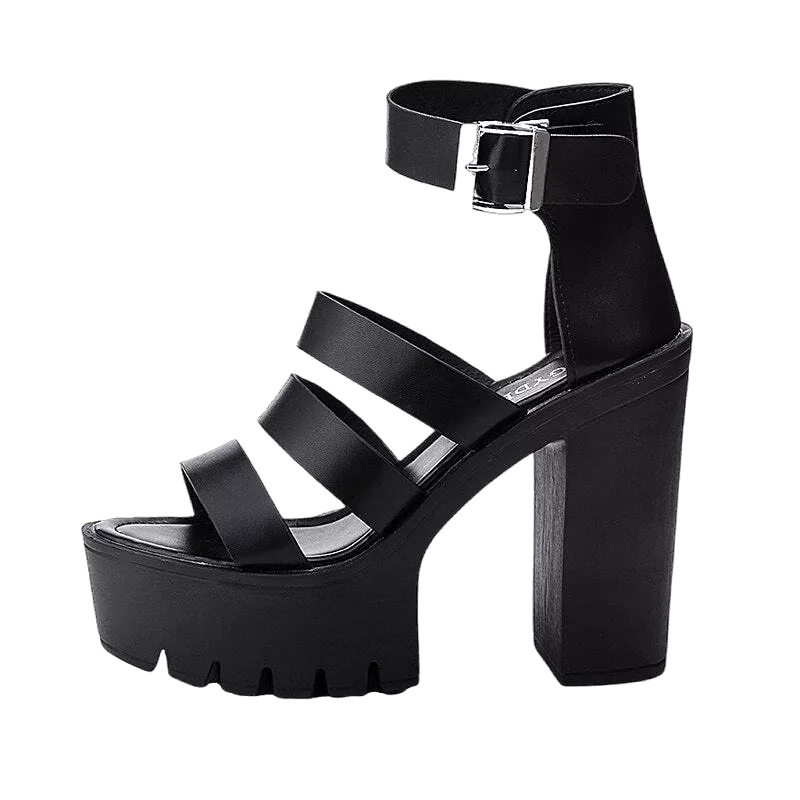 Platform heels sandals