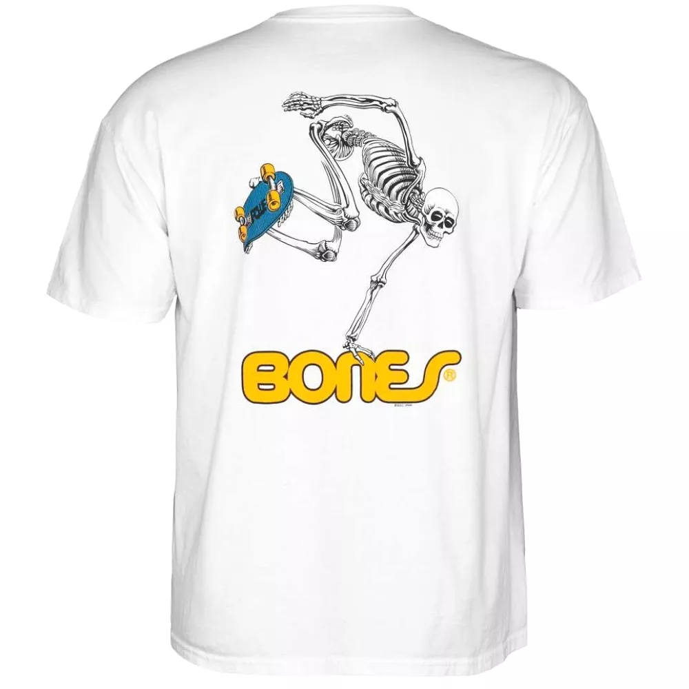 Powell Peralta Skate Skeleton Tee White