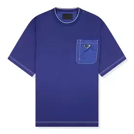 Prada Blue Oversized Pocket Tee