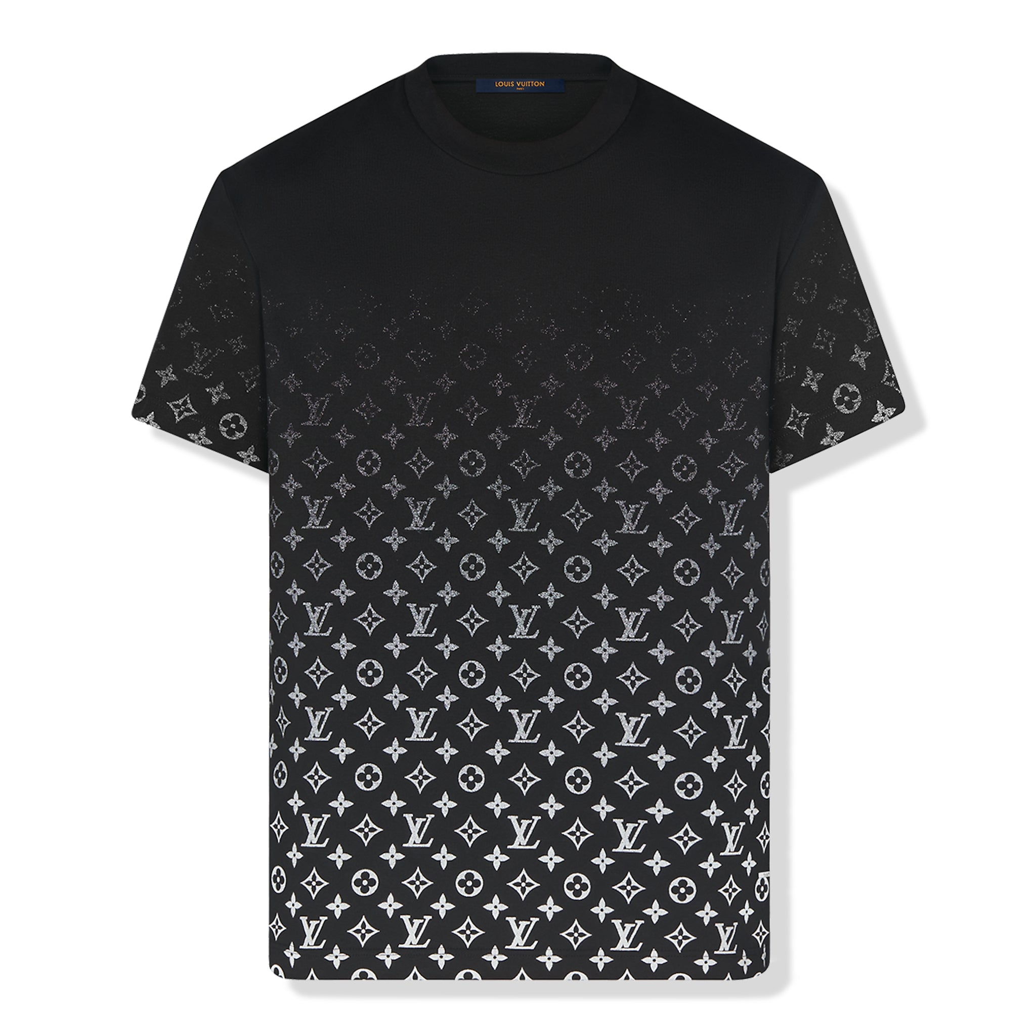 Preowned Louis Vuitton Monogram Gradient Cotton Black Tee for Sale