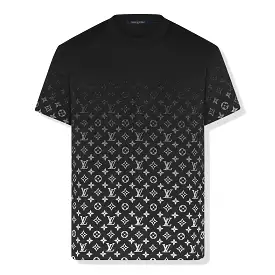 Preowned Louis Vuitton Monogram Gradient Cotton Black Tee for Sale