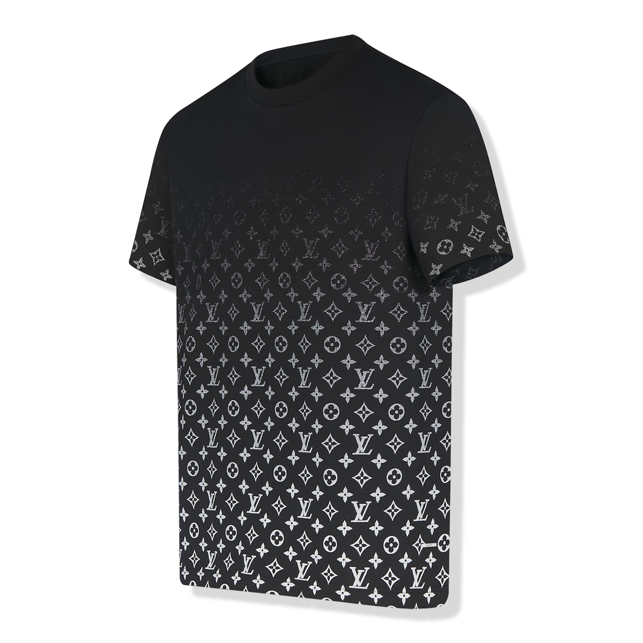 Preowned Louis Vuitton Monogram Gradient Cotton Black Tee for Sale