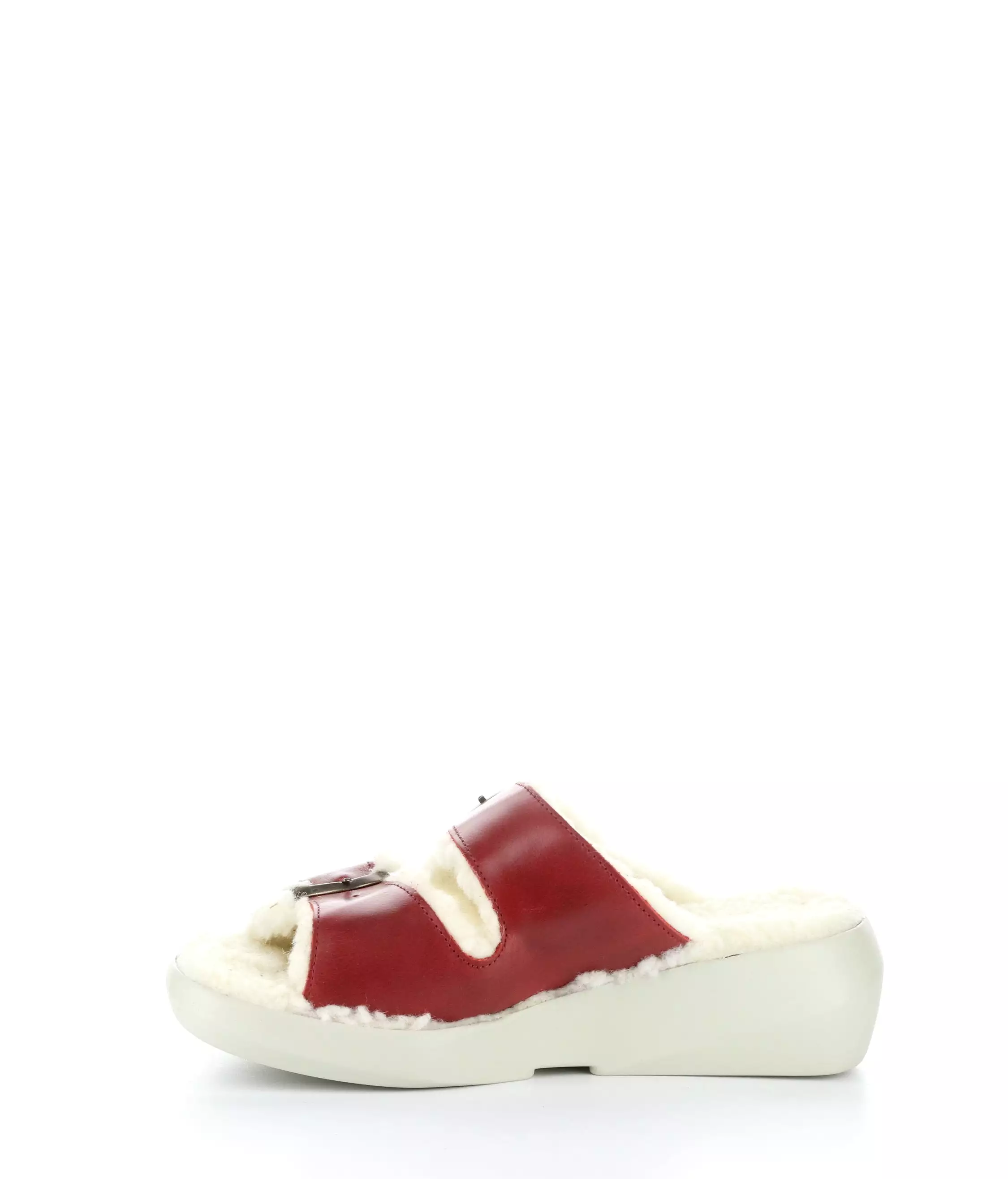 Red Slip-on Sandals