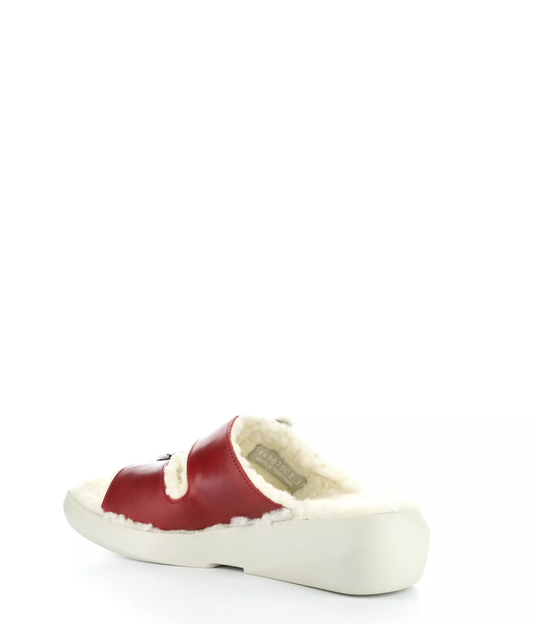 Red Slip-on Sandals