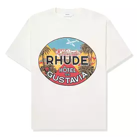 Rhude Hotel Gustavia Vintage White T-Shirt