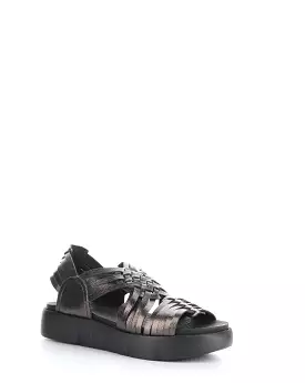 RIZER Gunmetal Round Toe Sandals - Shop Now