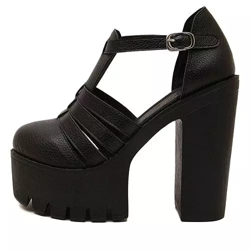 Roman Platform Ankle Sandals