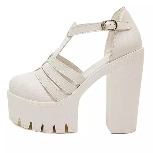 Roman Platform Ankle Sandals