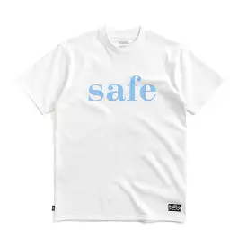 Safe low white classic fit t-shirt