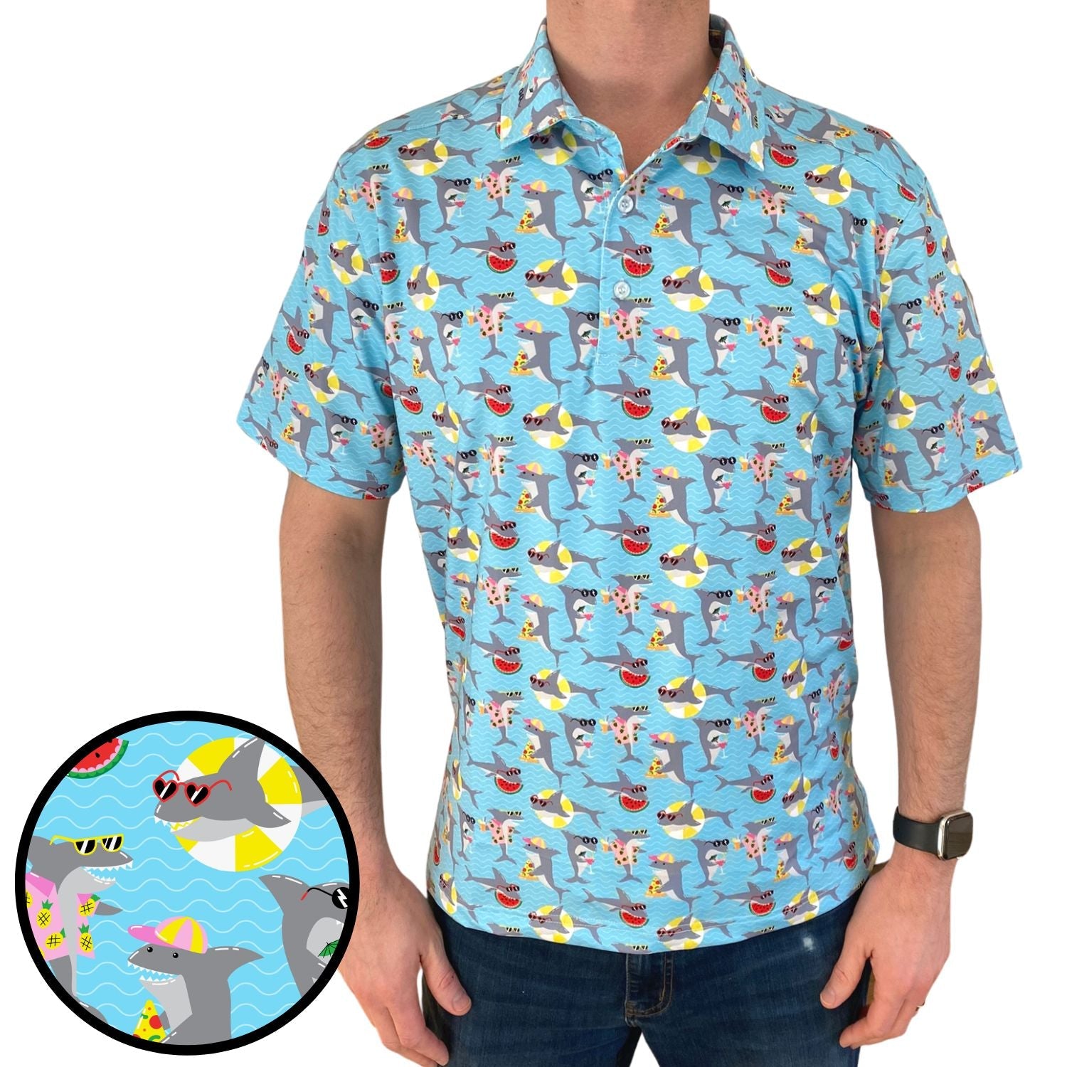 Shark Party Everyday Polo - Best Price and Deals - Shop Now