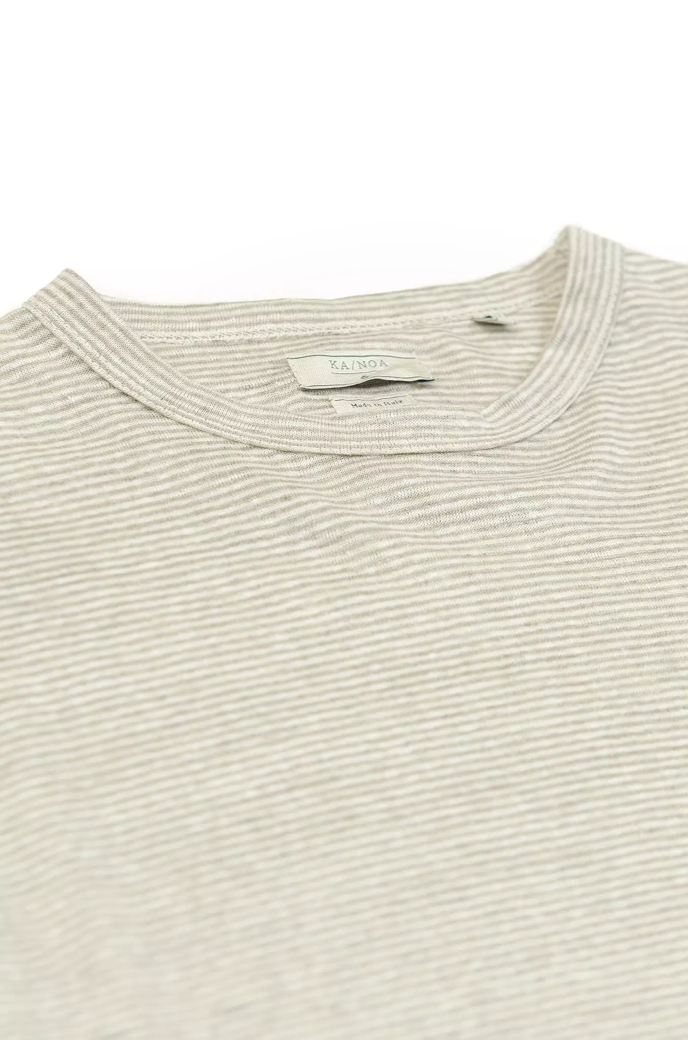 Soft-striped jersey Elie long-sleeved t-shirt in cream