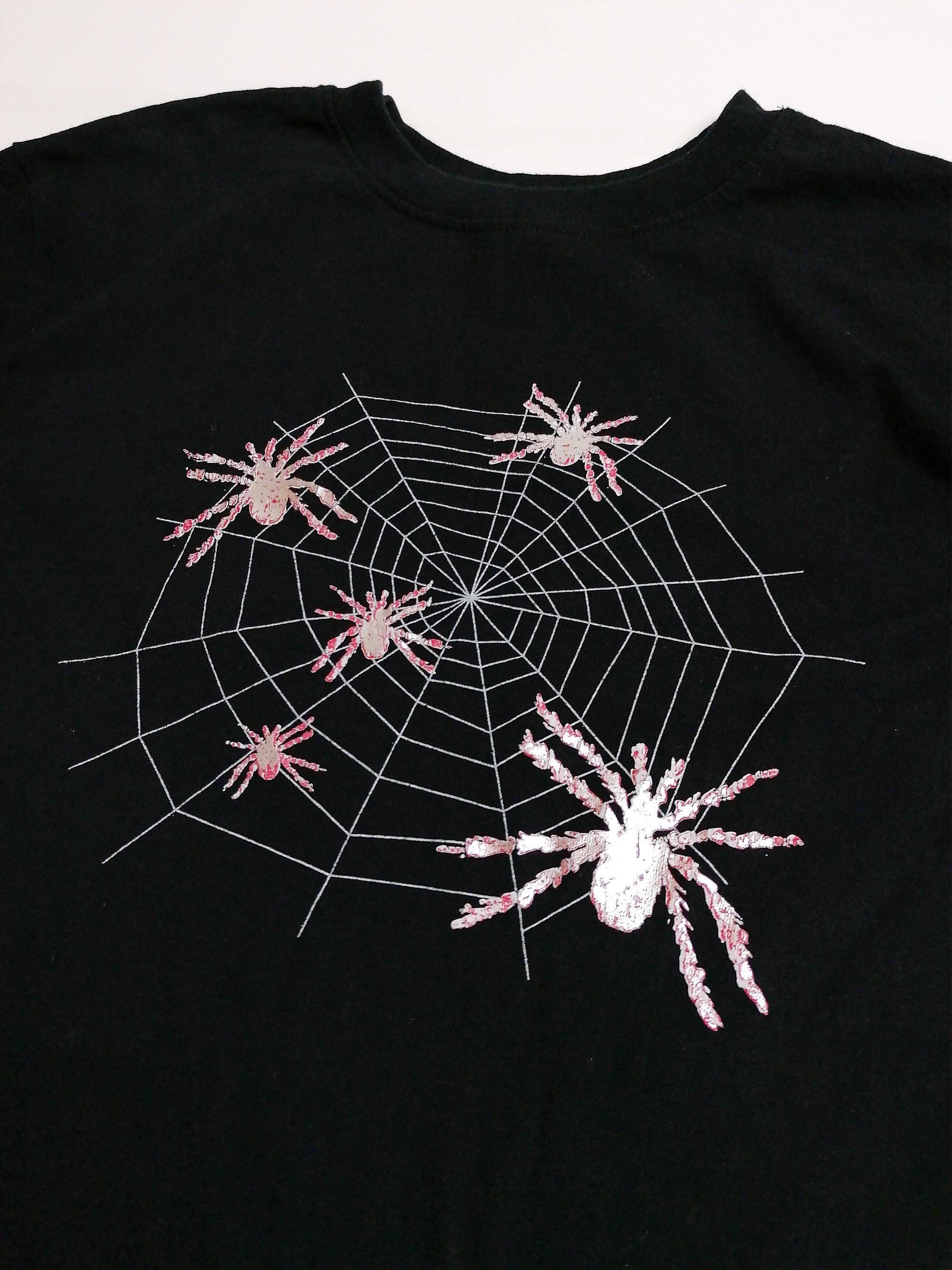 Sparkle Spiders T-shirt - Long Sleeve - Size M-L