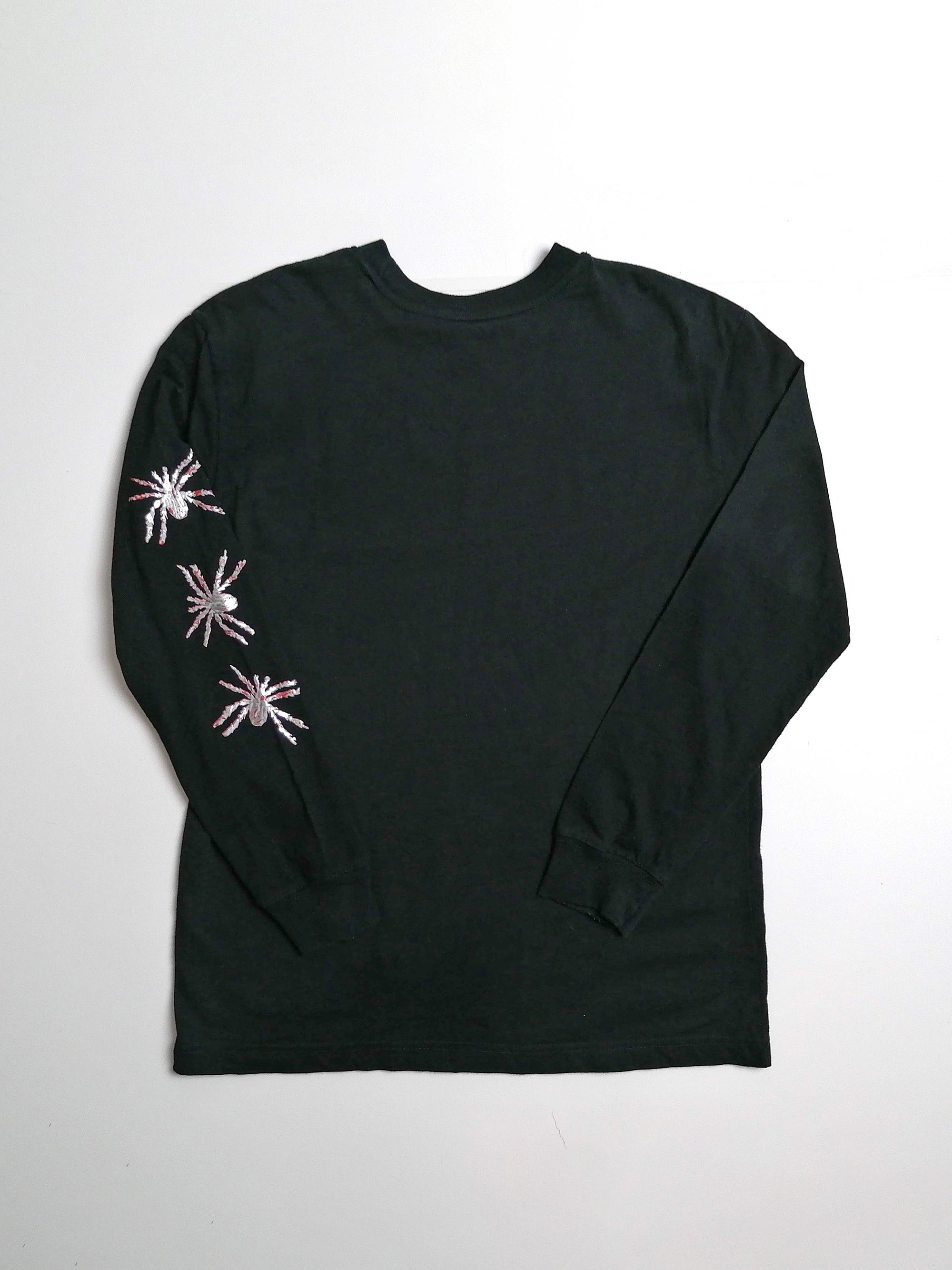 Sparkle Spiders T-shirt - Long Sleeve - Size M-L